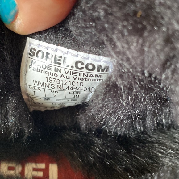 New women’s Sz 7 Camo GREY faux fur comfortable cozy slippers by Sorel - Picture 6 of 10